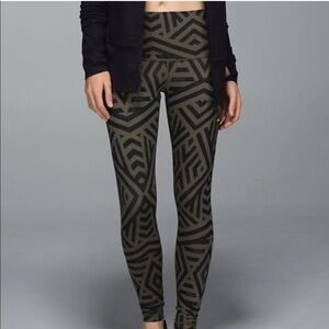 Lululemon Wunder Under Full pants chevron fatigue leggings